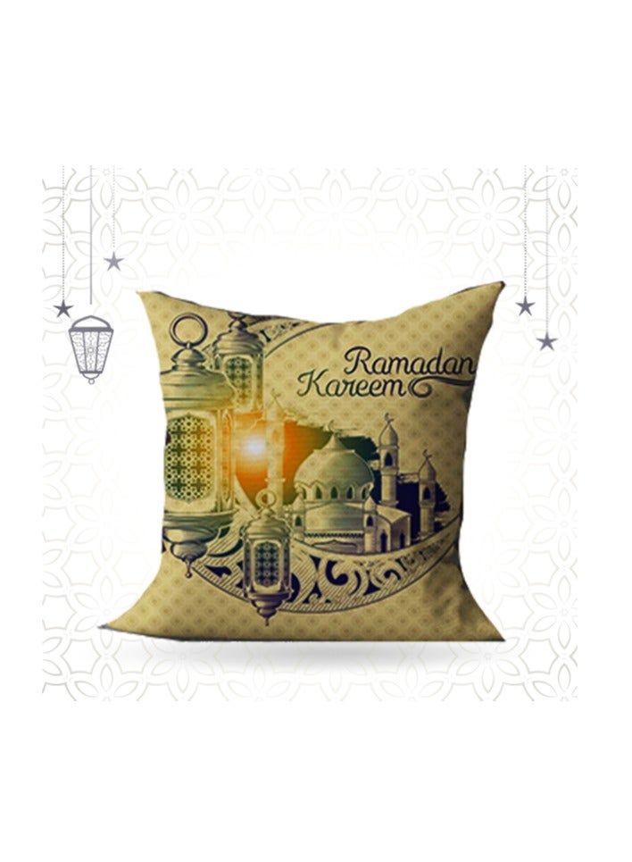snooze Ramadan cushion cover Biege 45*45 cm, pack of one - Image 2